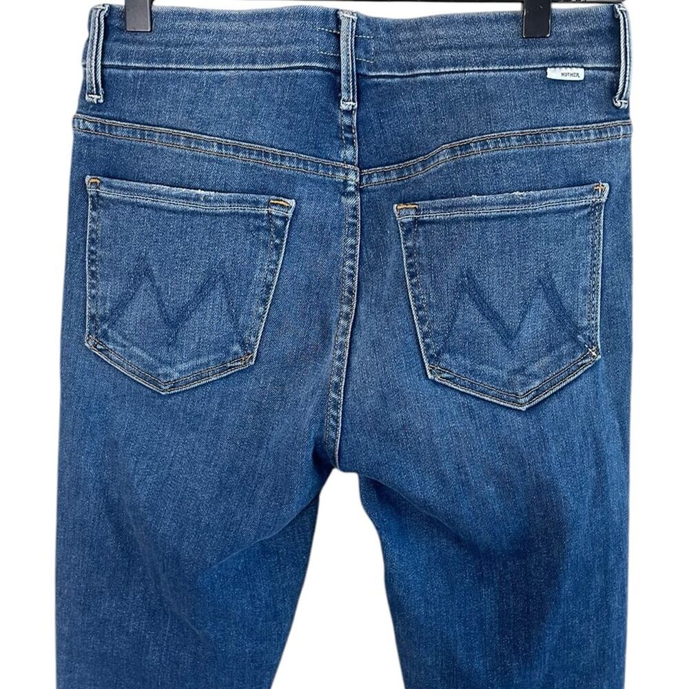MOTHER Women’s Sz 27 High Waisted Looker Ankle Fray in Big Sky - Picture 8 of 9